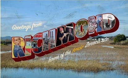 Greetings from Richmond vintage postcard