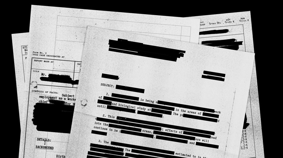 Documents with redacted text