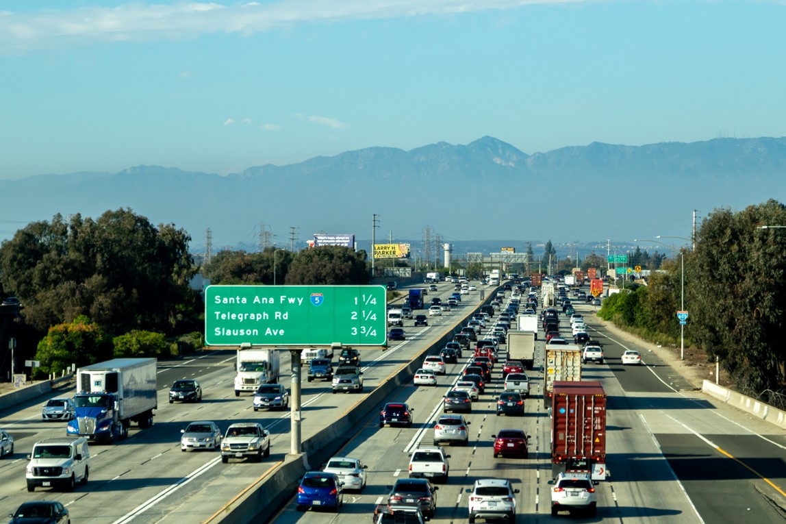 Freeway in Los Angeles
