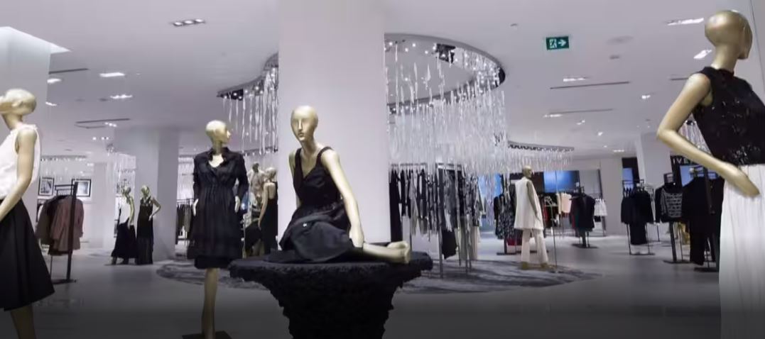 Mannequins in department store