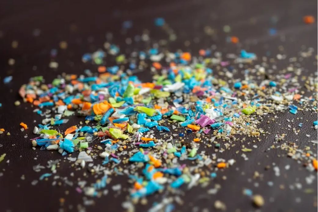 Pile of microplastics