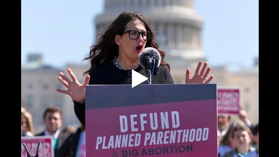 Video still of Pro Life rally in Washington, DC