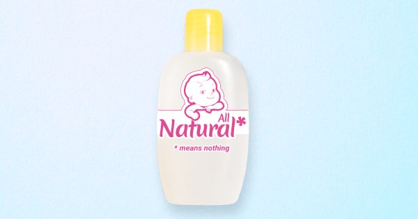 All natural baby shampoo bottle