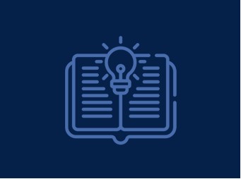 Book and lightbulb icon
