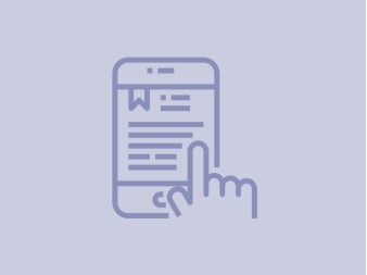 Looking at tablet icon