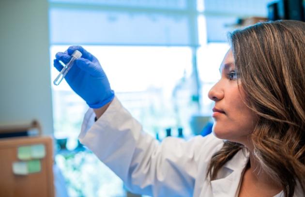 Woman working in laboratory