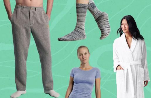 People wearing fabrics known to be sources of microplatics