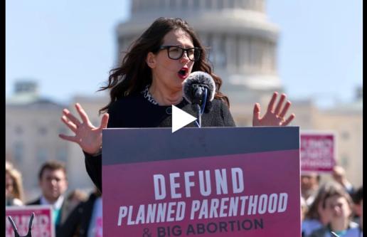 Video still of Pro Life rally in Washington, DC