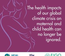 climate change and pregnancy infographic