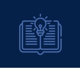 Book and lightbulb icon